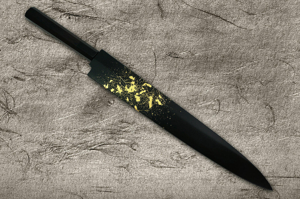 Saya Sheath with Genuine 24K Gold Star Stream YanagibaSashimi 330mm