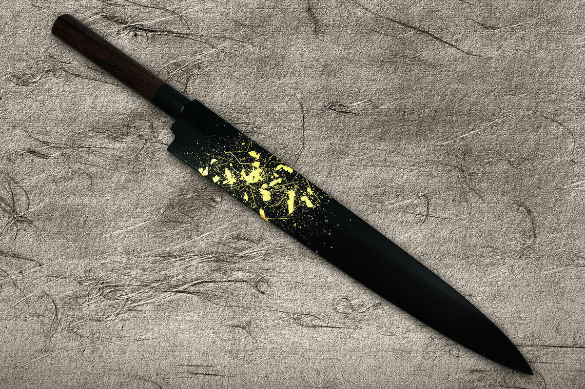 Saya Sheath with Genuine 24K Gold Star Stream YanagibaSashimi 330mm