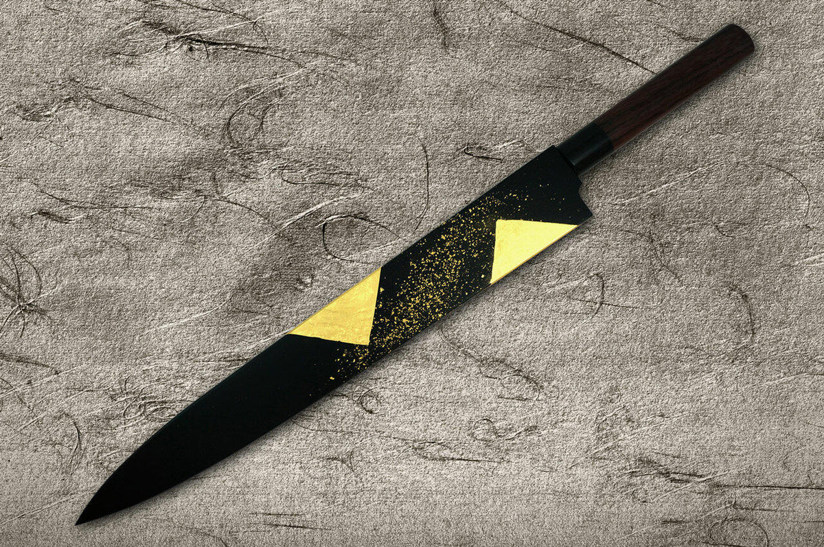 Saya Sheath with Genuine 24K Japanese Gold Leaf YanagibaSashimi 330mm