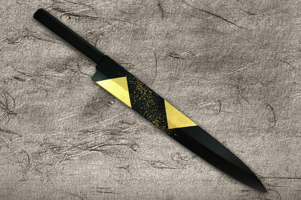 Saya Sheath with Genuine 24K Japanese Gold Leaf YanagibaSashimi 330mm