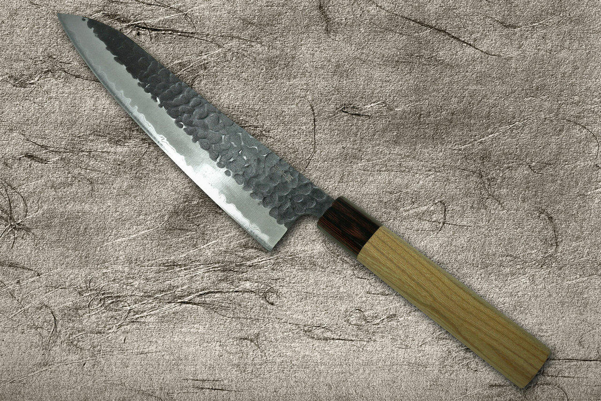 Sakai Takayuki Aogami Super Kurouchi Hammered WA Japanese Chefs Gyuto Knife 210mm