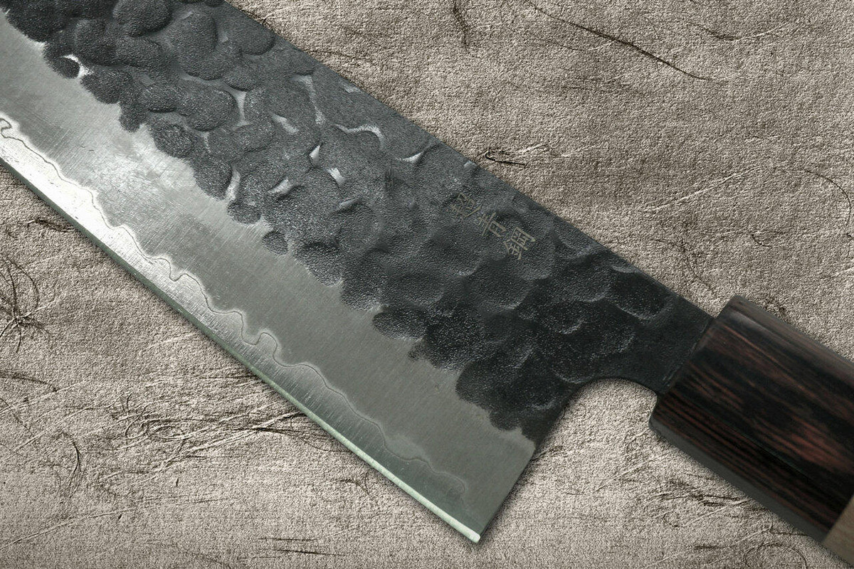 Sakai Takayuki Aogami Super Kurouchi Hammered WA Japanese Chefs Gyuto Knife 210mm