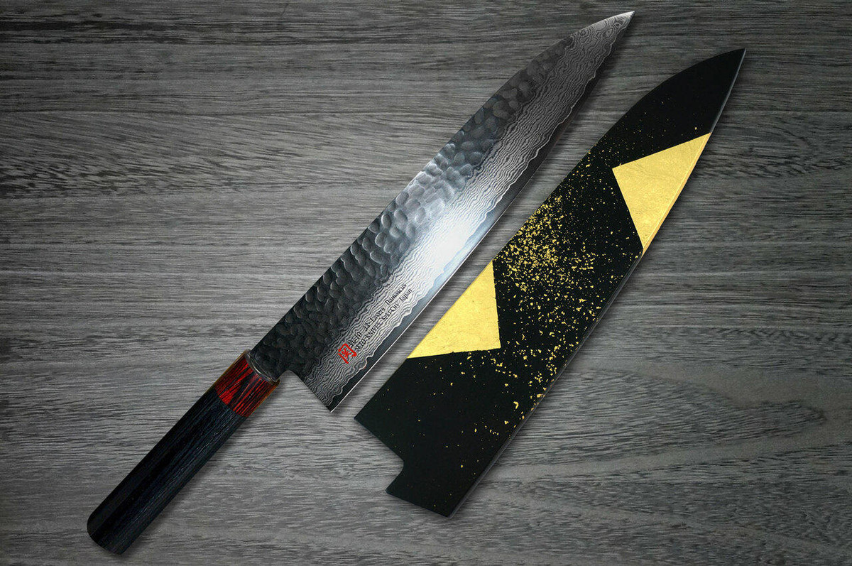 Iseya I-series 33 Layer VG-10 Damascus Hammered Japanese Chef's