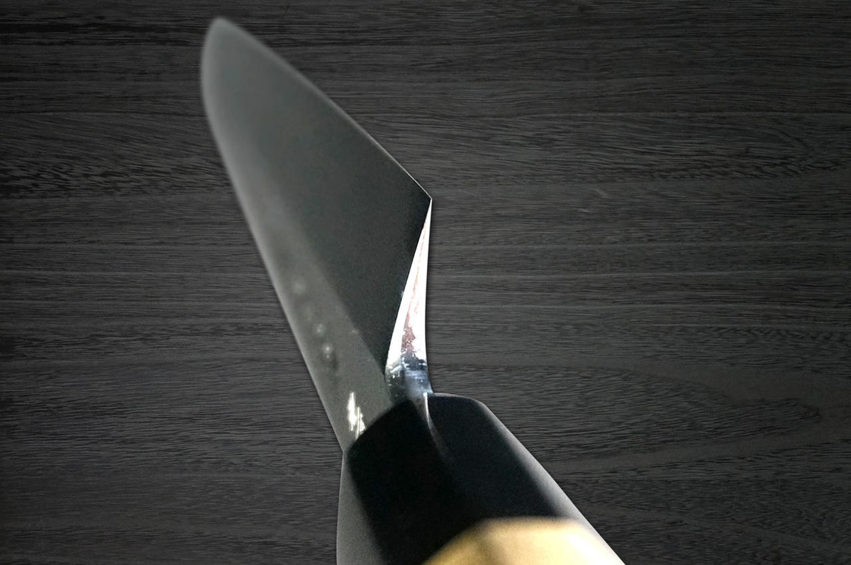 Yoshihiro Aogami No.1 Damascus Suminagashi B1SN Japanese Chefs Kiritsuke-YanagibaSashimi 270mm with Saya Sheath and Magnolia Wood Handle