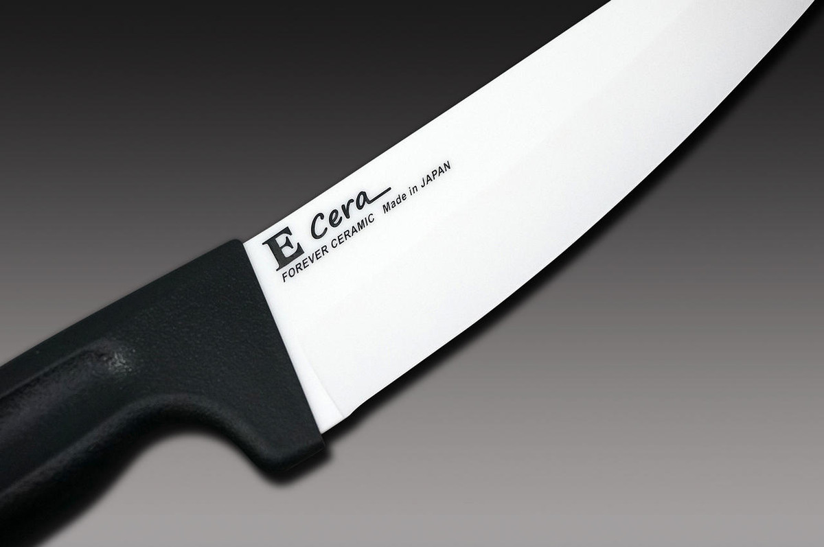 FOREVER E-Cera High Density Ceramic Black-Handle Japanese Chefs Gyuto Knife 160mm