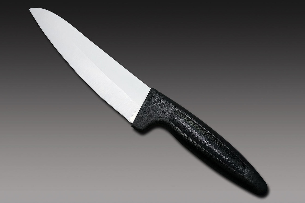 FOREVER E-Cera High Density Ceramic Black-Handle Japanese Chefs Gyuto Knife 160mm