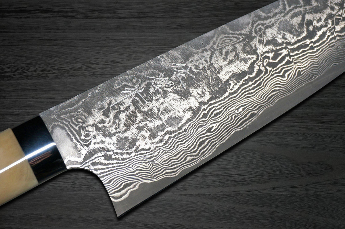 Takeshi Saji R2(SG2) Black Damascus DHW Japanese Chef's Santoku