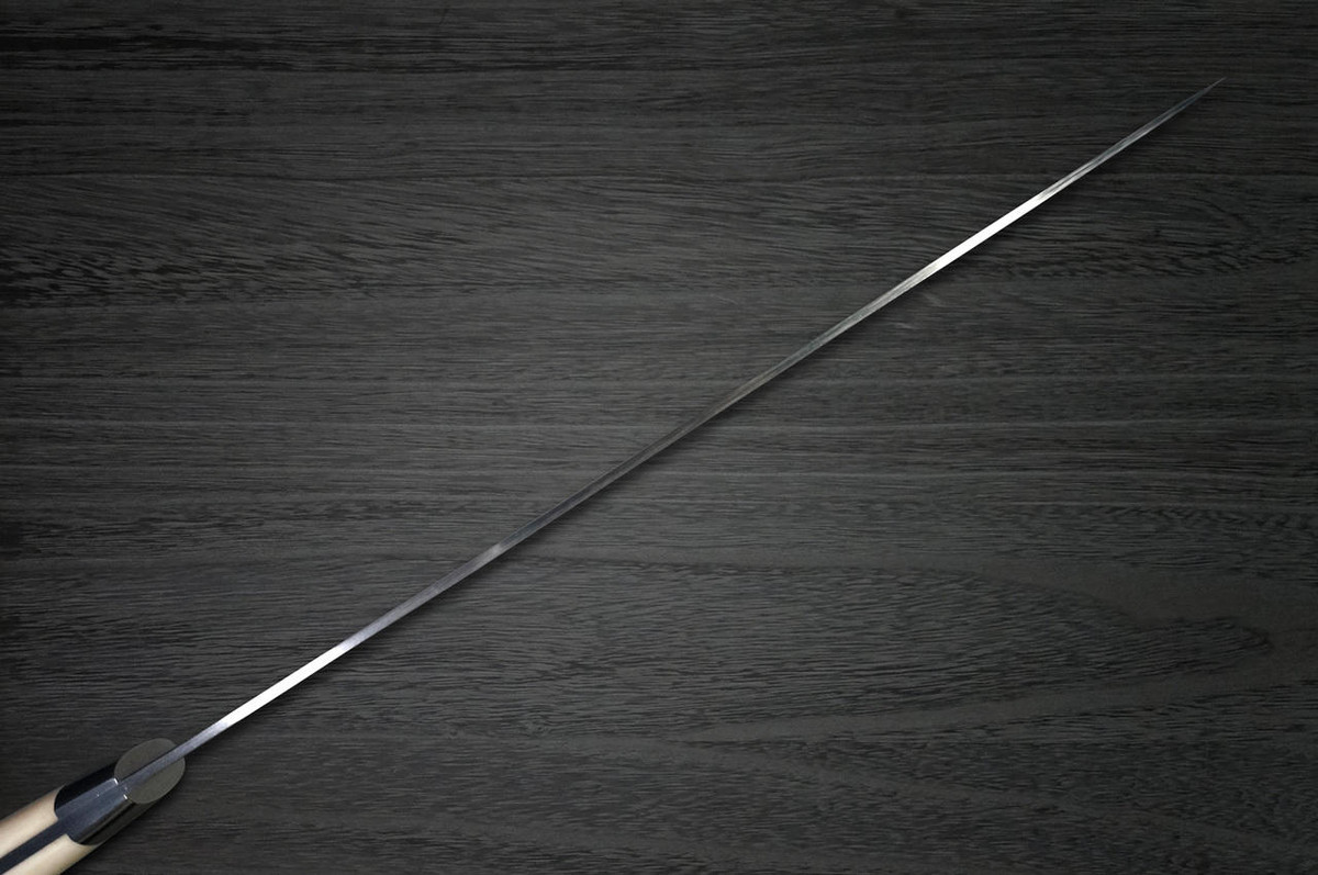 Takeshi Saji VG10 Black Damascus DHW Japanese Chefs Gyuto Knife 240mm with White Antler Handle