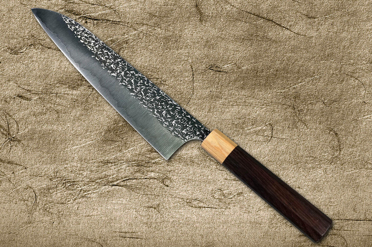 Yu Kurosaki R2SG2 Hammered SHIZUKU WA RS8P Japanese Chefs Gyuto Knife 270mm with White-Ring Octagonal Handle