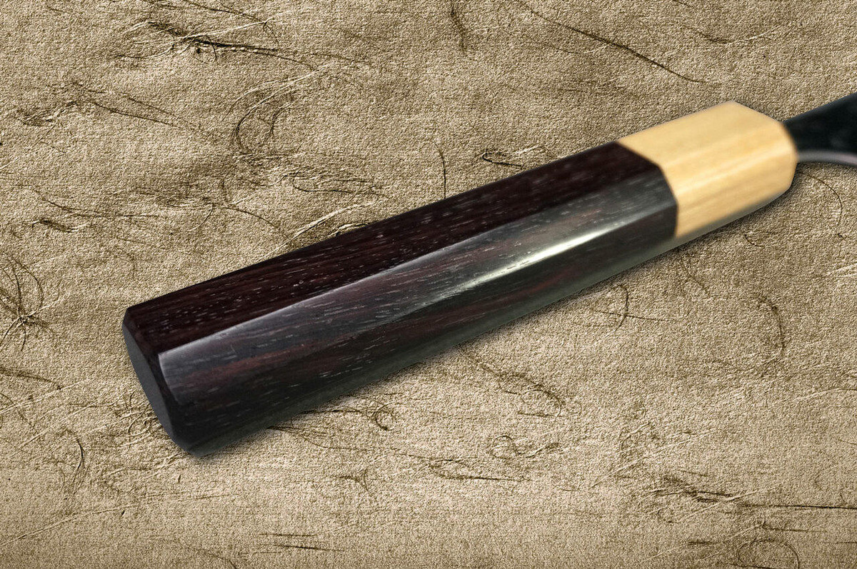 Yu Kurosaki R2SG2 Hammered SHIZUKU WA RS8P Japanese Chefs Petty KnifeUtility 120mm with White-Ring Octagonal Handle