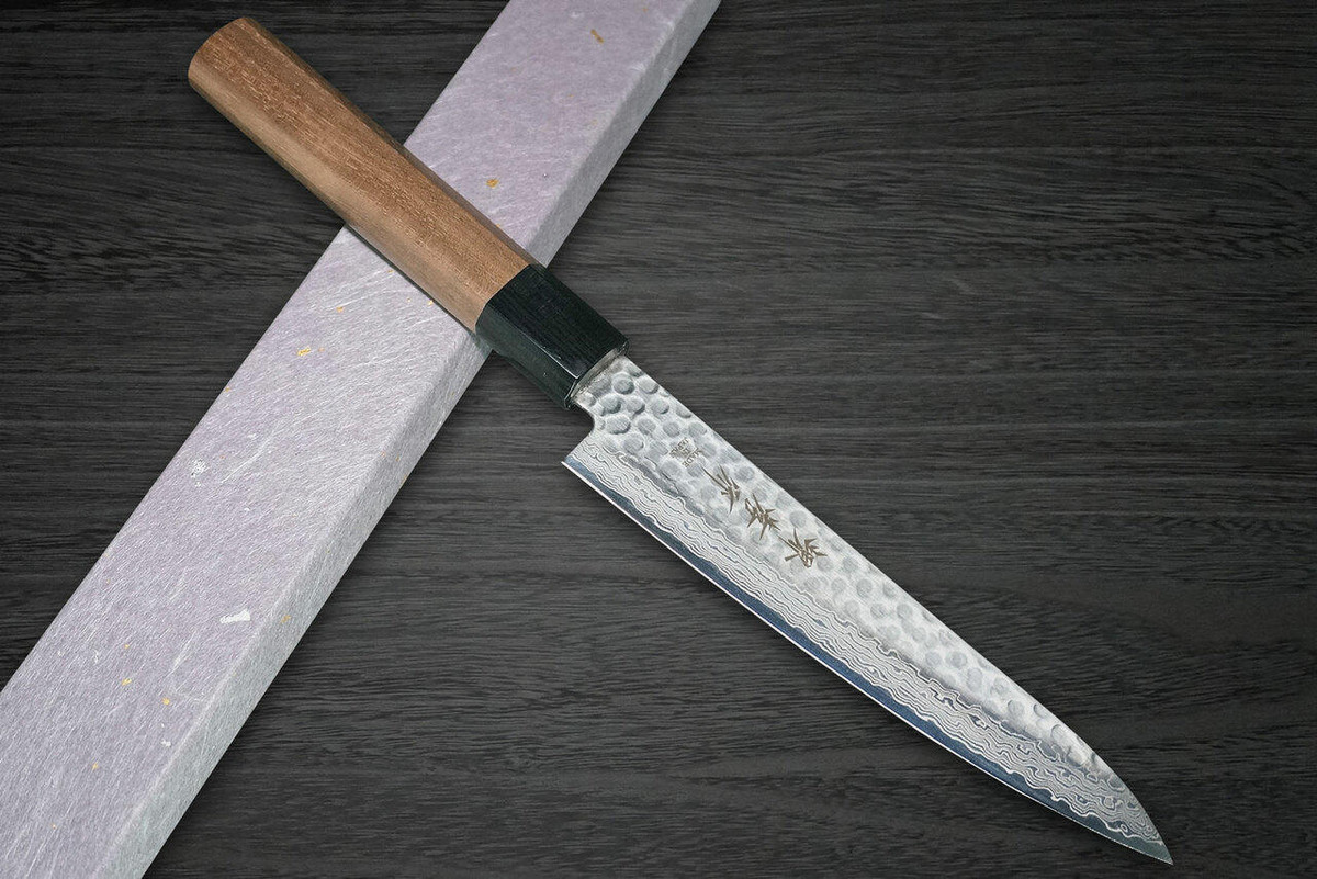 Sakai Takayuki 45-Layer Damascus Hammered WA Japanese Chefs Petty Knife SET Petty 150mm x 3 pcs