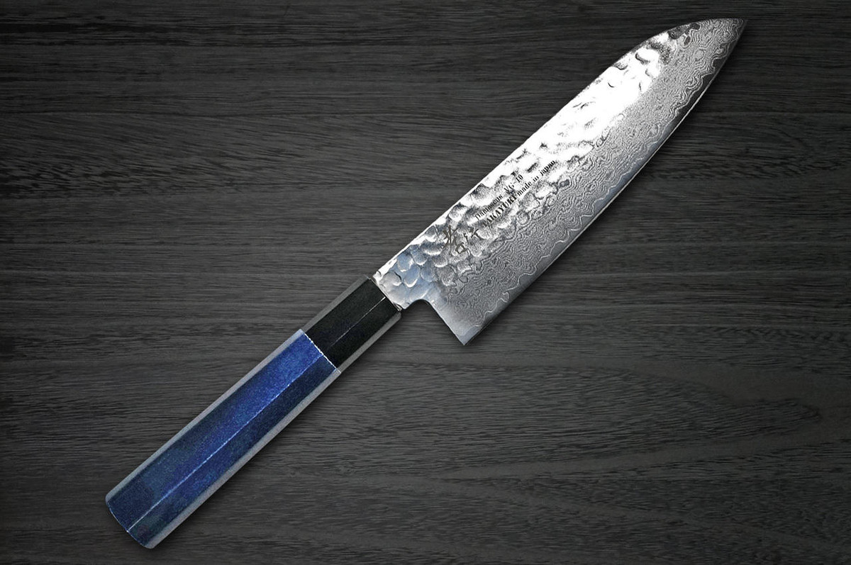 Sakai Takayuki 33-Layer VG10 Damascus Indigo Japan-Blue Chef's