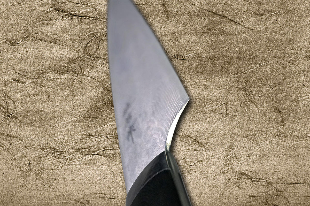 Takeshi Saji VG10 Black Damascus MCB Japanese Chefs SlicerSujihiki 270mm with Black Micarta Handle