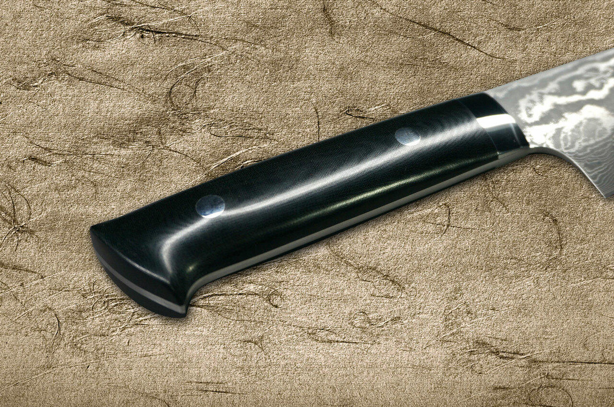 Takeshi Saji VG10 Black Damascus MCB Japanese Chefs Gyuto Knife 270mm with Black Micarta Handle