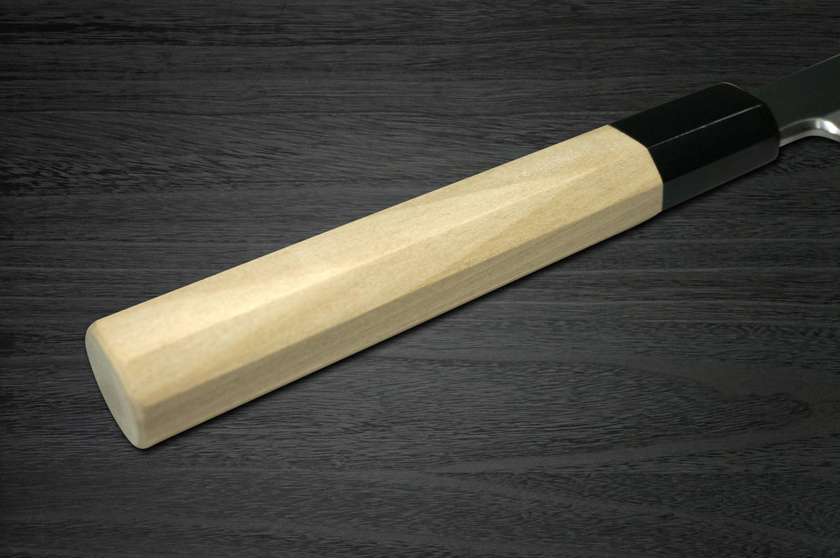 Yoshihiro Gingami No.3 G3HC Japanese Chefs Kiritsuke-YanagibaSashimi 360mm with Saya Sheath and Magnolia Wood Handle