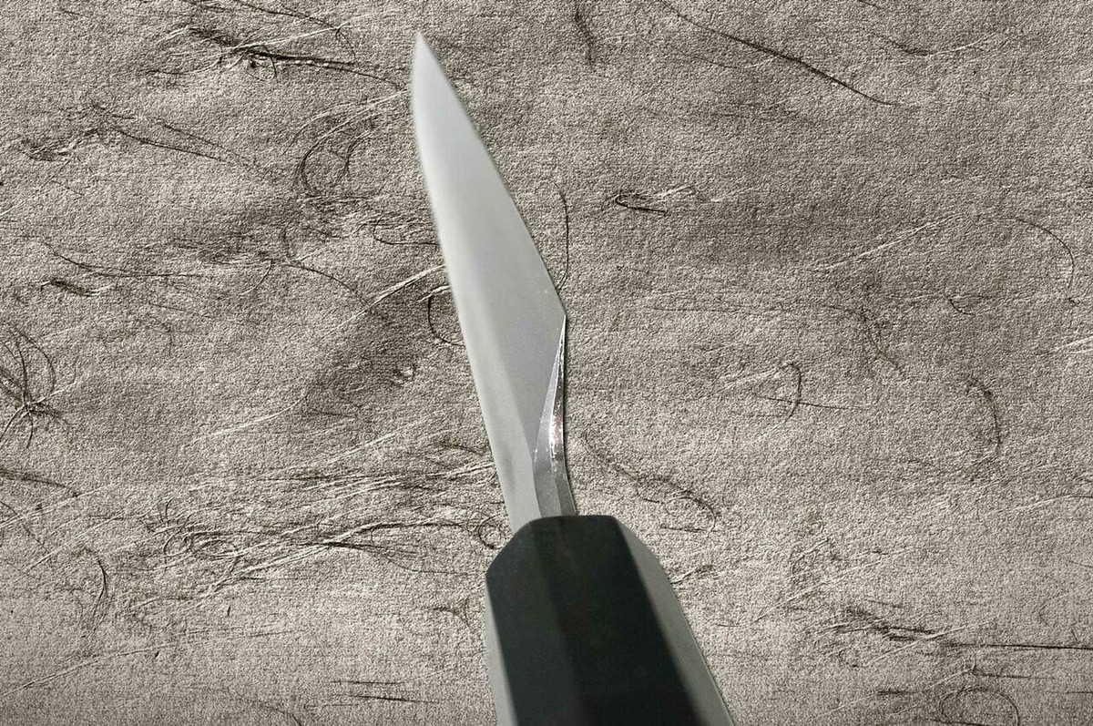 Yoshihiro Gingami No.3 G3HC-E Japanese Chefs YanagibaSashimi 330mm with Saya Sheath and Ebony Handle