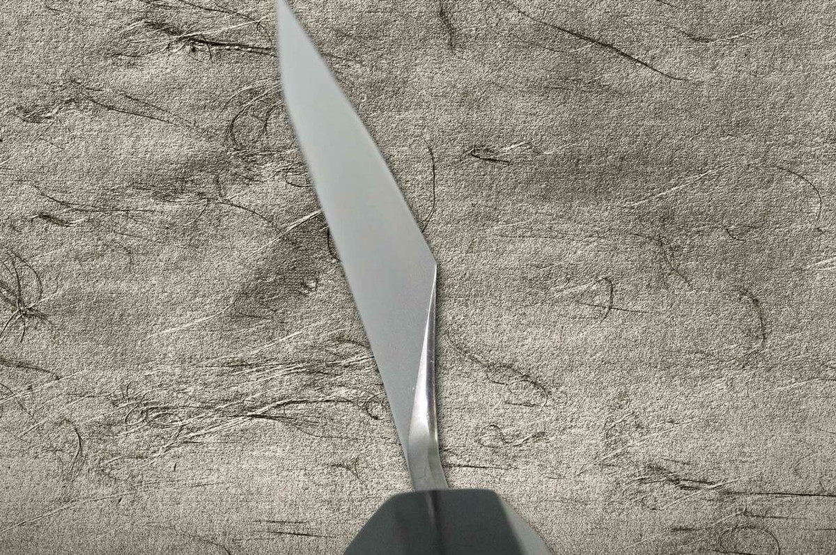 Yoshihiro Gingami No.3 G3HC-E Japanese Chefs Sakimaru-TakohikiSashimi 300mm with Saya Sheath and Ebony Handle