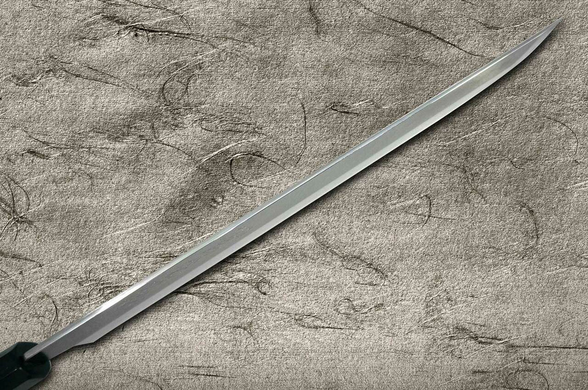 Yoshihiro Gingami No.3 G3HC-E Japanese Chefs Sakimaru-TakohikiSashimi 300mm with Saya Sheath and Ebony Handle