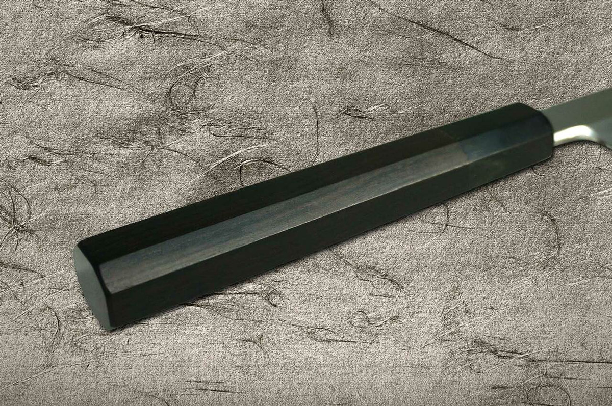 Yoshihiro Gingami No.3 G3HC-E Japanese Chefs Kiritsuke-YanagibaSashimi 330mm with Saya Sheath and Ebony Handle