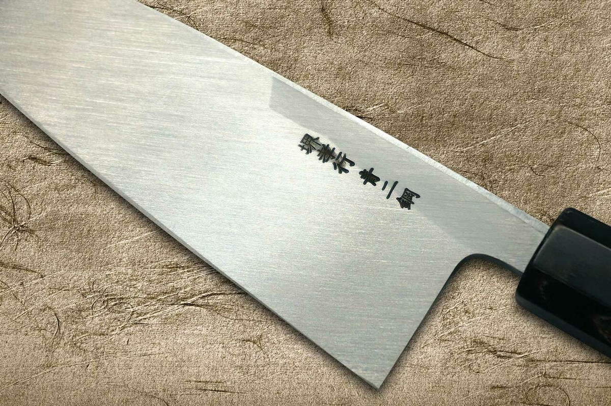 Sakai Takayuki Aoniko Blue 2 Steel Ebony Handle Japanese Chef's