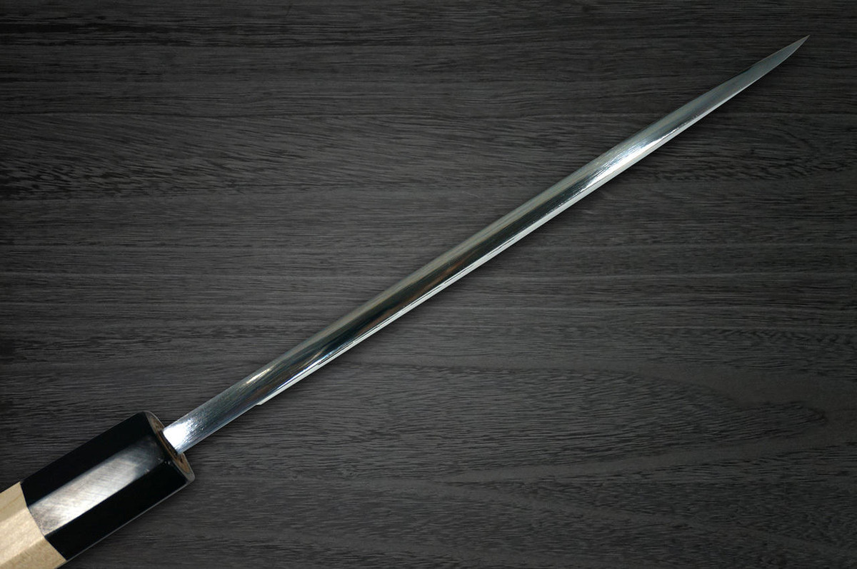 Sakai Takayuki Aoniko Blue 2 Steel Mirror Finish Japanese Chefs Deba Knife 195mm