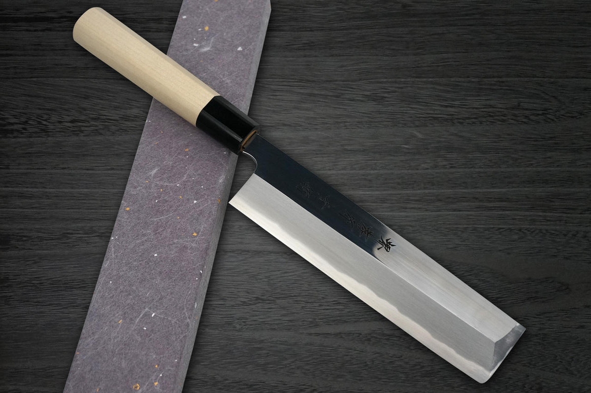 Sakai Takayuki Aoniko Blue 2 Steel Mirror Finish Japanese Chefs UsubaVegetable 210mm
