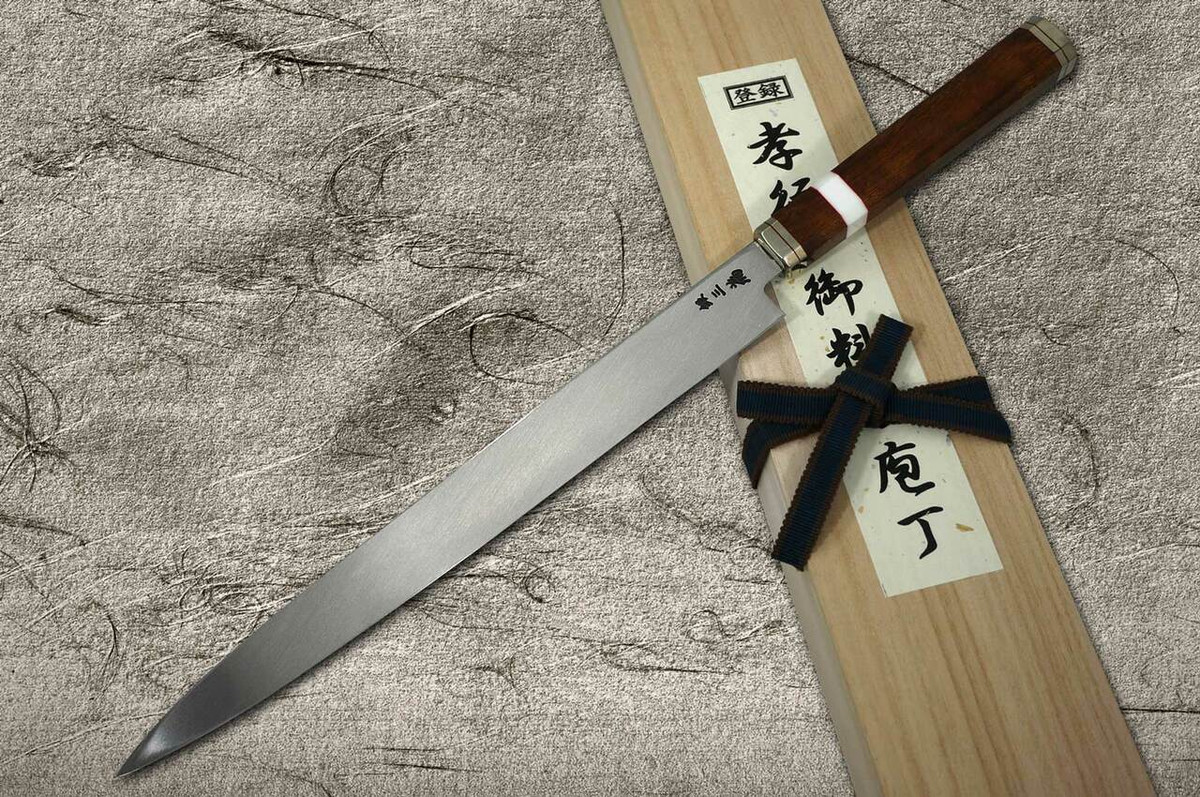 Sakai Takayuki Shiden Ginsan Gingami No.3 Steel Japanese Chefs YanagibaSashimi 240mm