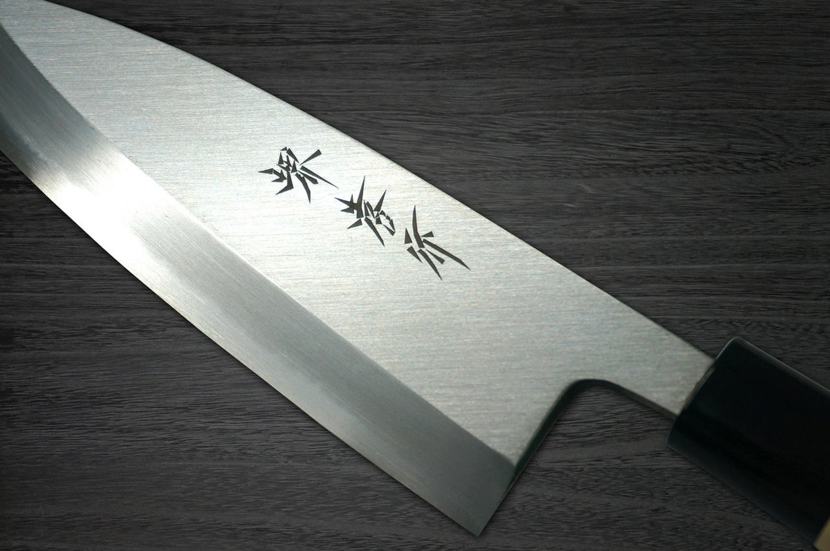 Left Handed Sakai Takayuki Kasumitogi White steel Japanese Chefs Deba Knife 270mm