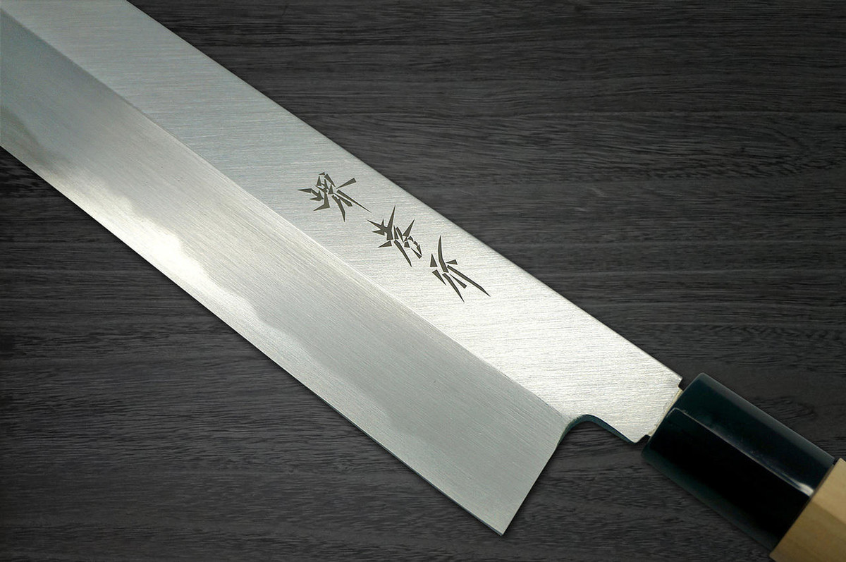 Left Handed Sakai Takayuki Kasumitogi White steel Japanese Chefs UsubaVegetable 180mm