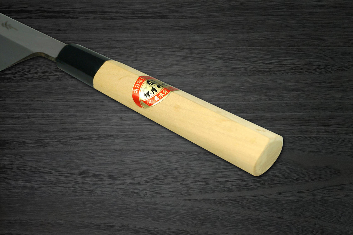 Left Handed Sakai Takayuki Kasumitogi White steel Japanese Chefs UsubaVegetable 180mm