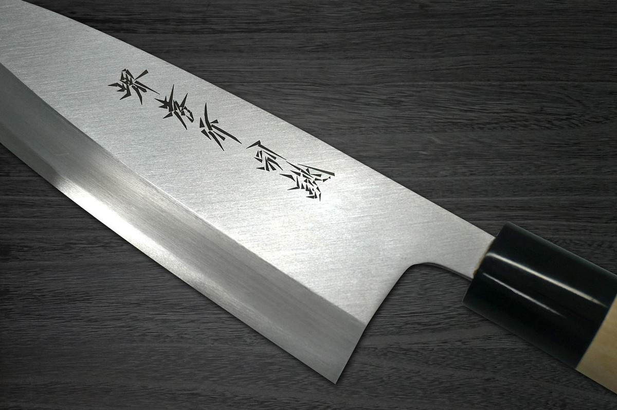 Left Handed Sakai Takayuki Tokujyo Supreme White 2 steel Japanese Chefs Deba Knife 180mm