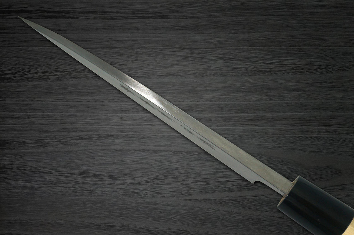 Left Handed Sakai Takayuki Tokujyo Supreme White 2 steel Japanese Chefs Deba Knife 180mm