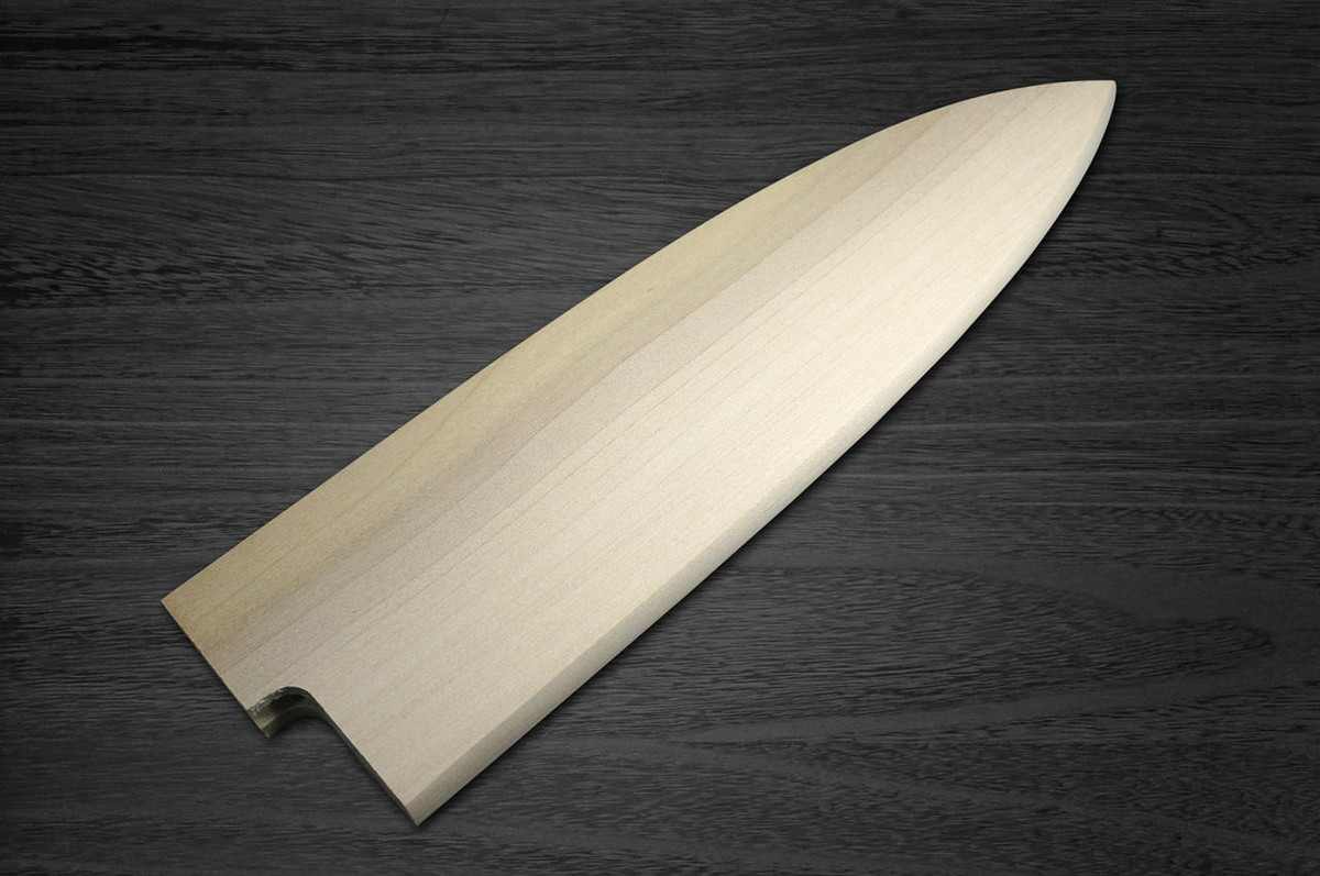Left Handed Magnolia Saya Sheath for 225mm Deba Knife