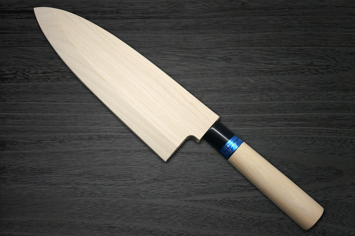 Left Handed Magnolia Saya Sheath for 225mm Deba Knife