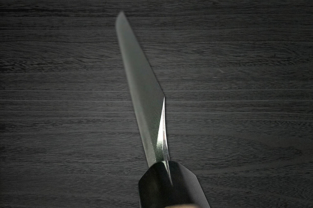 Yoshihiro Gingami No.3 Damascus Suminagashi G3SN Japanese Chefs YanagibaSashimi 270mm with Saya Sheath and Magnolia Wood Handle