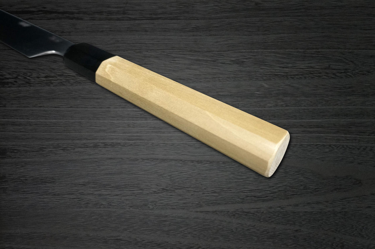 Yoshihiro Gingami No.3 Damascus Suminagashi G3SN Japanese Chefs Sakimaru-TakohikiSashimi 360mm with Saya Sheath and Magnolia Wood Handle