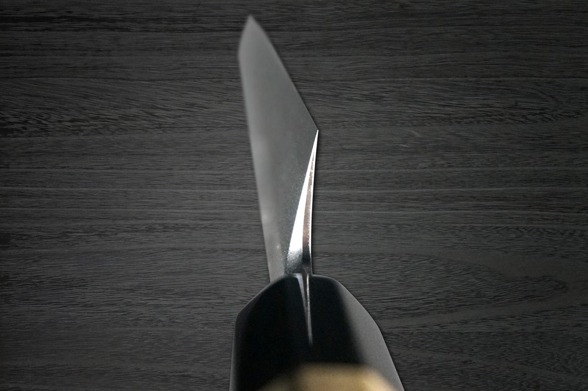 Yoshihiro Gingami No.3 Damascus Suminagashi G3SN Japanese Chefs Sakimaru-TakohikiSashimi 360mm with Saya Sheath and Magnolia Wood Handle