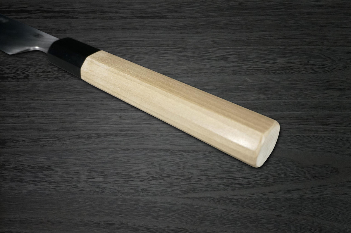 Yoshihiro Gingami No.3 Damascus Suminagashi G3SN Japanese Chefs Kiritsuke-YanagibaSashimi 270mm with Saya Sheath and Magnolia Wood Handle