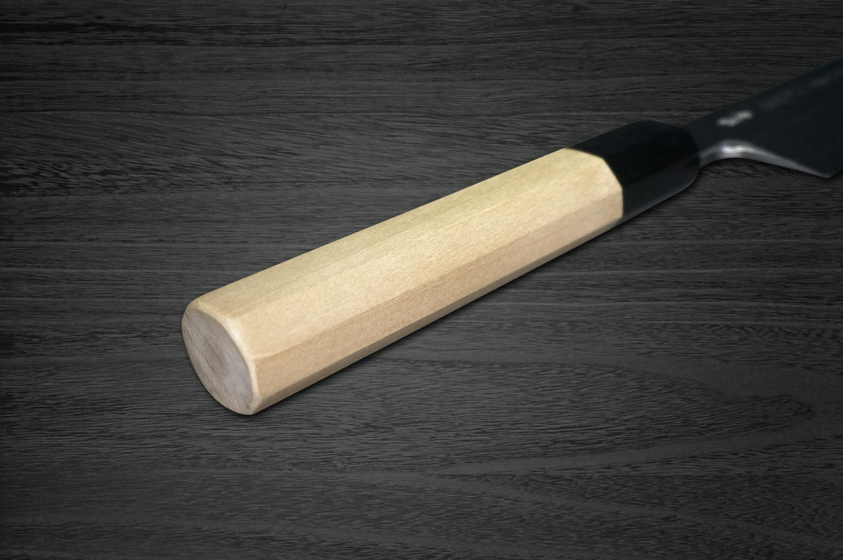 Yoshihiro Aogami No.1 Damascus Suminagashi B1SN Japanese Chefs UsubaVegetable 225mm with Saya Sheath and Magnolia Wood Handle