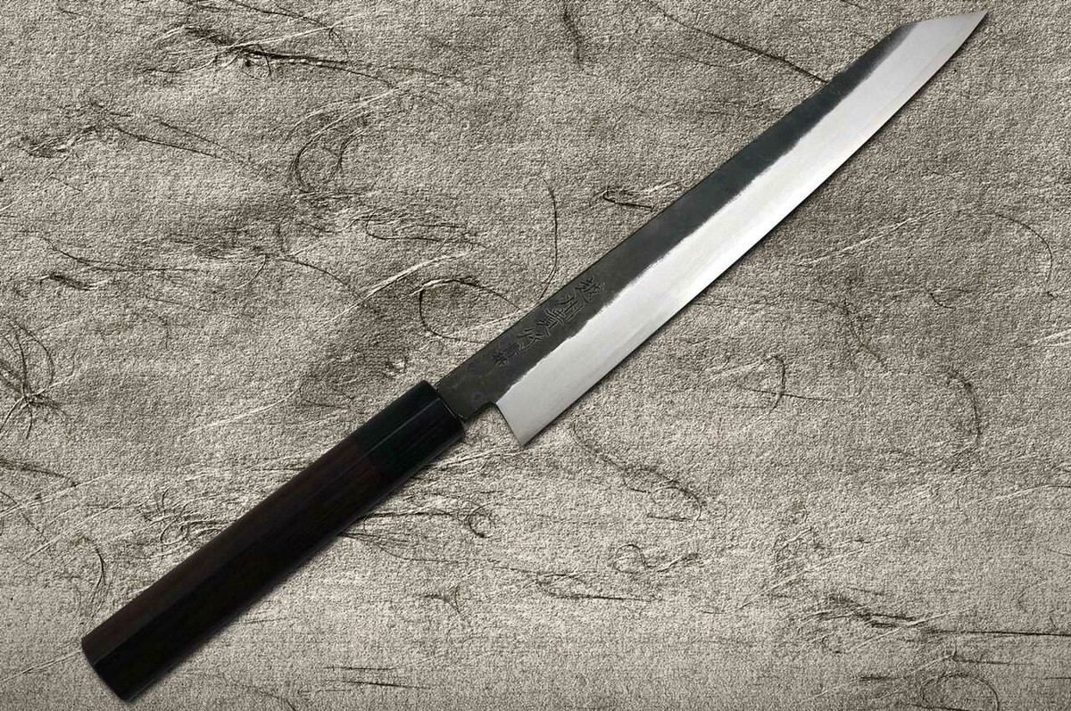 Takayuki Iwai Aogami No.2 Kurouchi RS Japanese Chefs Kiritsuke-YanagibaSashimi 210mm