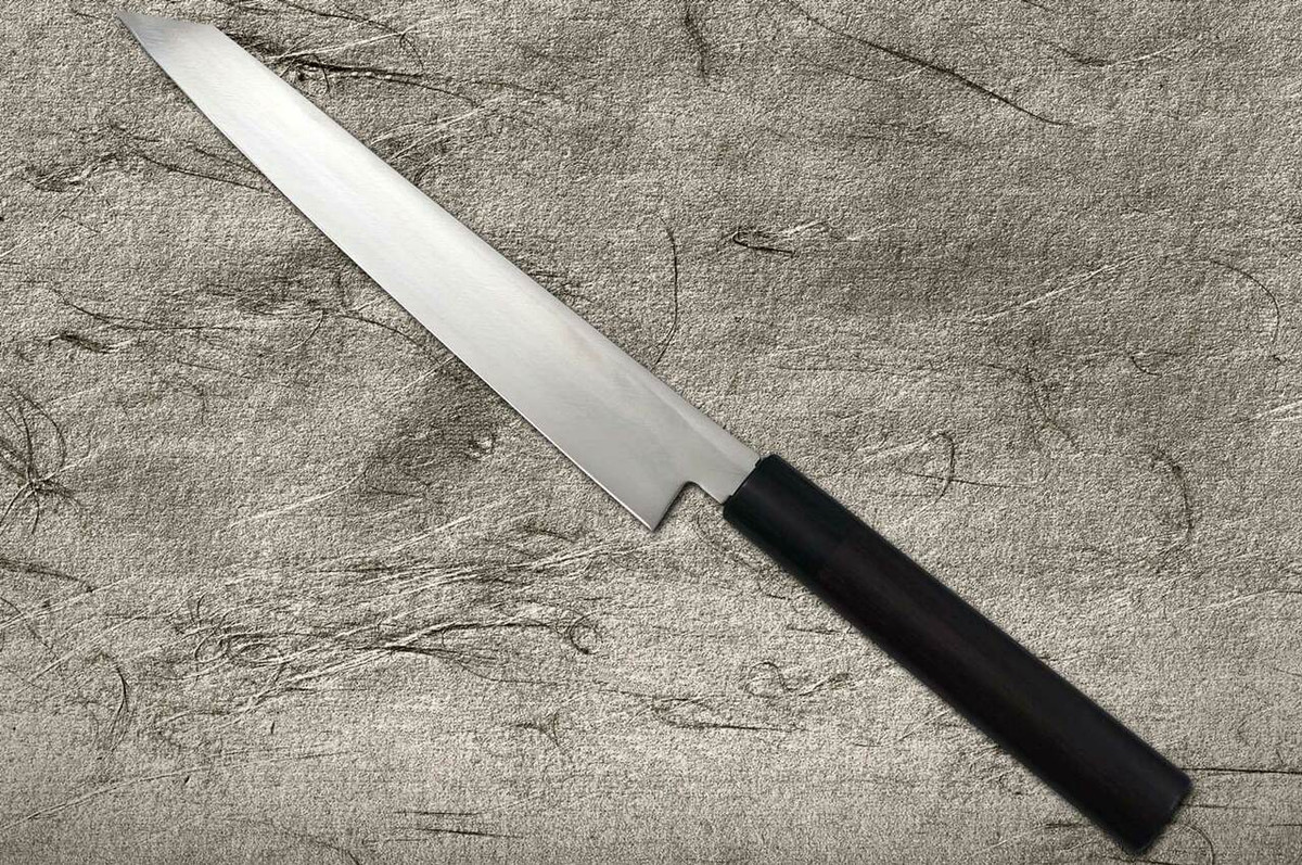 Takayuki Iwai Aogami No.2 Kurouchi RS Japanese Chefs Kiritsuke-YanagibaSashimi 210mm