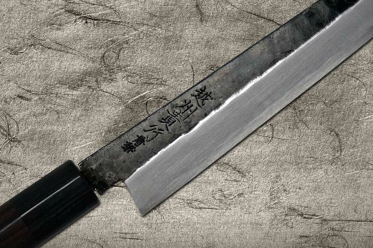 Takayuki Iwai Aogami No.2 Kurouchi RS Japanese Chefs Kiritsuke-YanagibaSashimi 210mm