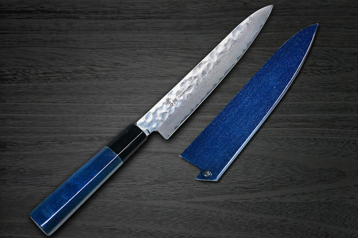 Sakai Takayuki 33-Layer VG10 Damascus Indigo Japan-Blue Chef's