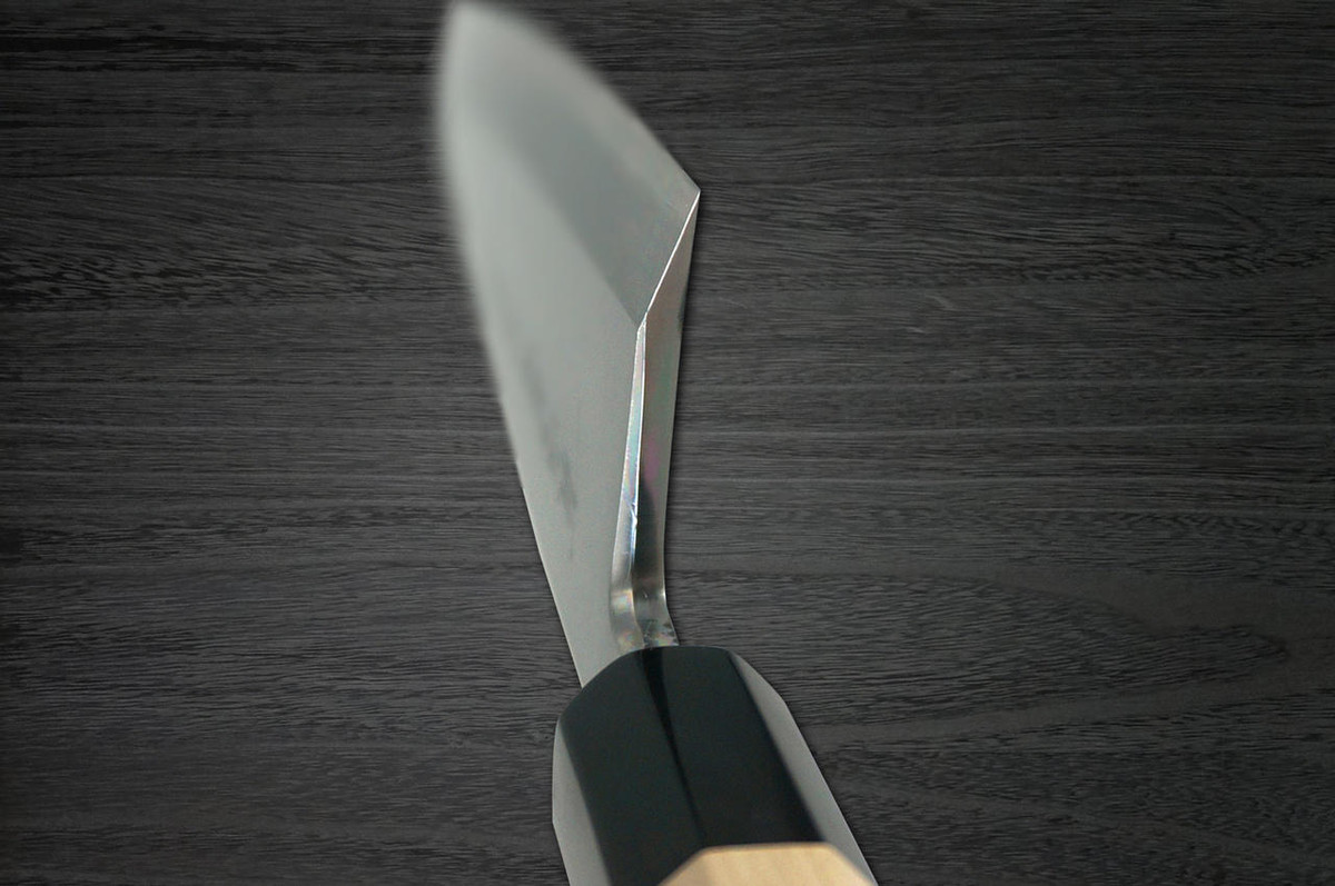 Yoshihiro Gingami No.3 G3HC Japanese Chefs Deba Knife 165mm with Saya Sheath and Magnolia Wood Handle