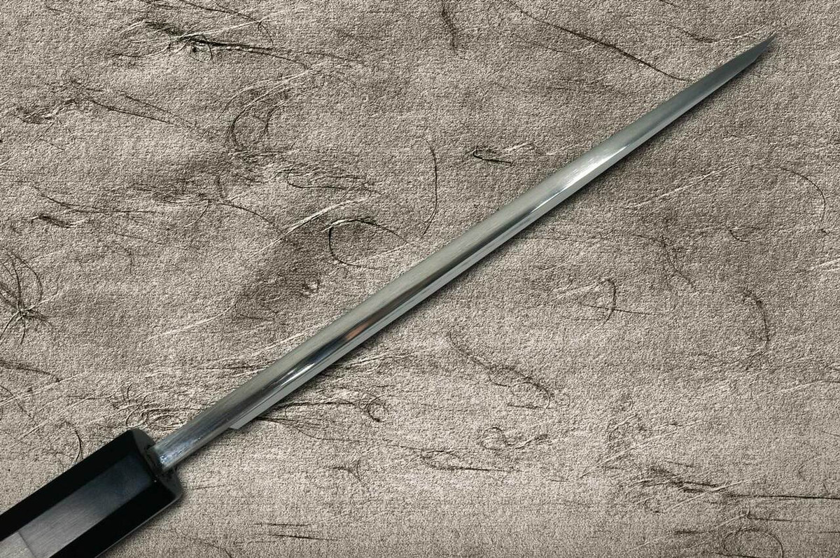 Yoshihiro Gingami No.3 G3HC-E Japanese Chefs Deba Knife 165mm with Saya Sheath and Ebony Handle