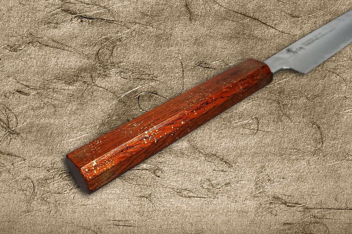 Sakai Takayuki 33-Layer VG10 Damascus Urushi Chefs Petty KnifeUtility 150mm with Japanese Lacquered Oak Handle SEIREN
