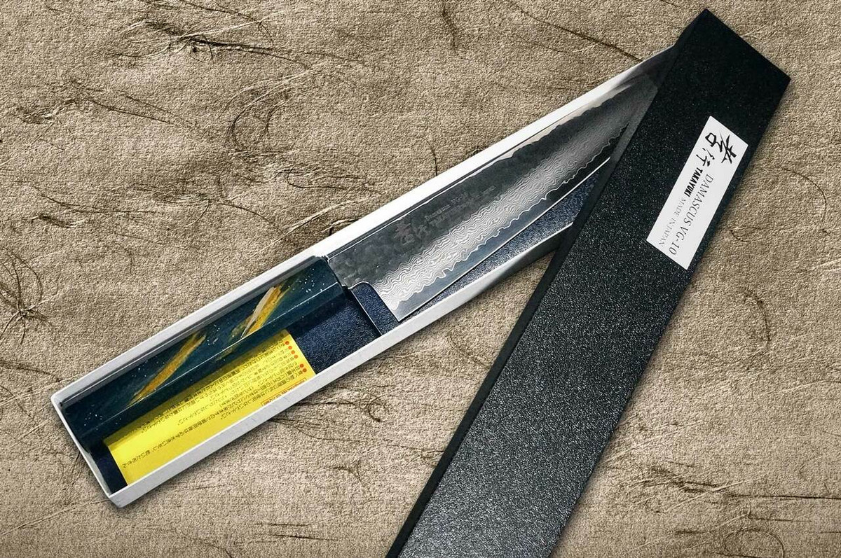 Sakai Takayuki 33-Layer VG10 Damascus Urushi Chefs NakiriVegetable 160mm with Japanese Lacquered Oak Handle SAISEKI