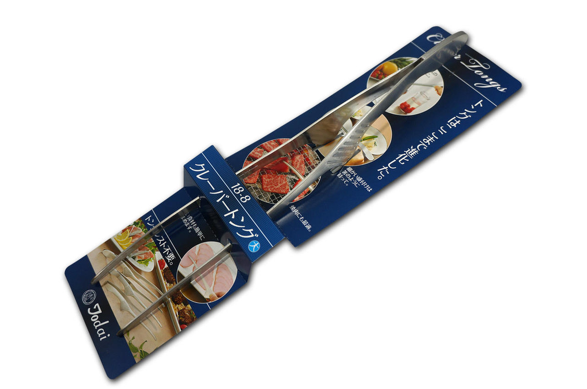 Todai 18-8 Stainless Steel Deluxe Utility Tongs Medium