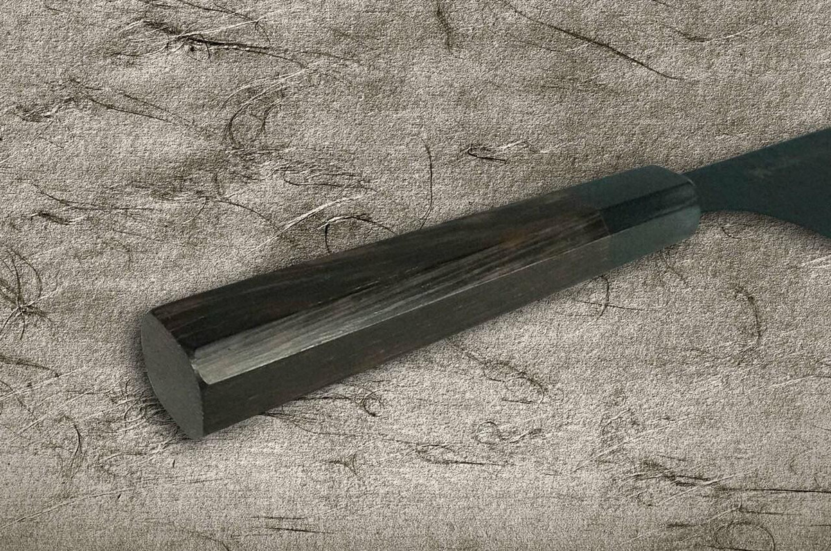 Sakai Takayuki Non-Stick Coating VG10 Hammered WA KUROKAGE Japanese Chefs Kengata-Gyuto Knife 190mm with Wenge Handle