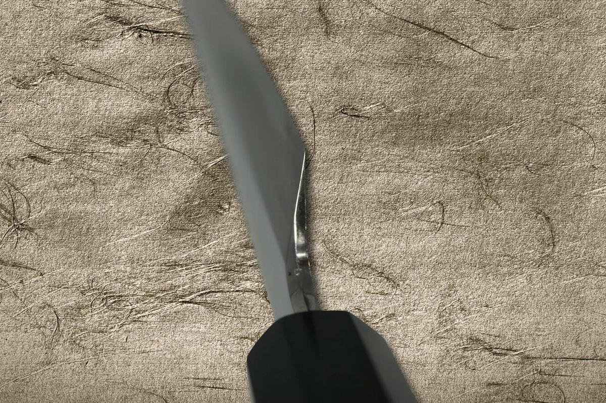 Sakai Takayuki ZANGETSU Ginsan Japanese Chefs Mirrored Sakimaru-TakohikiSashimi 300mm with Wenge Handle and Saya Sheath